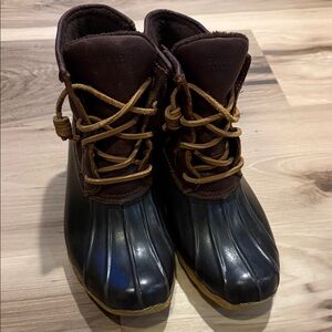 Sperry Dark Brown and Black Ankle Boots